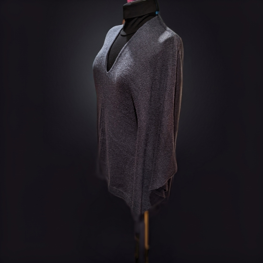 Cost Plus World Market Charcoal V-Neck Sweater